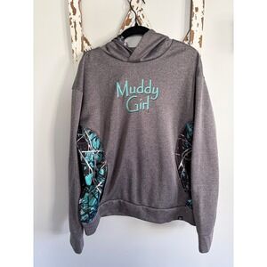 Muddy Girl Camo Moon Shine Camo Hoodie Size XL